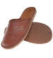 Skórzane kryte klapki domowe Chief brązowe /A2-1 18642 S290/