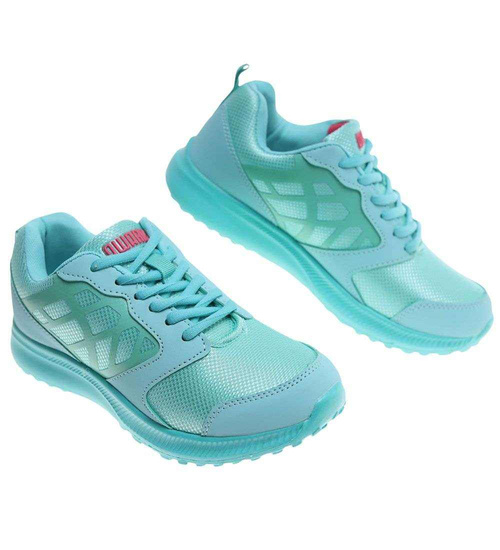 Wiązane damskie buty sportowe Zielone /G9-3 15135 T233/