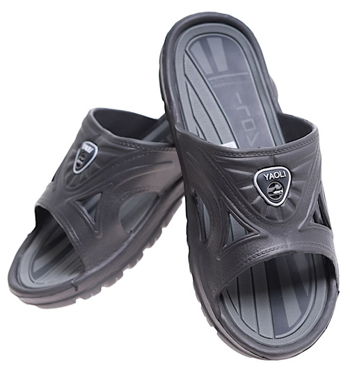 Plażowe szare klapki chłopięce /16532 E3-1 T140/