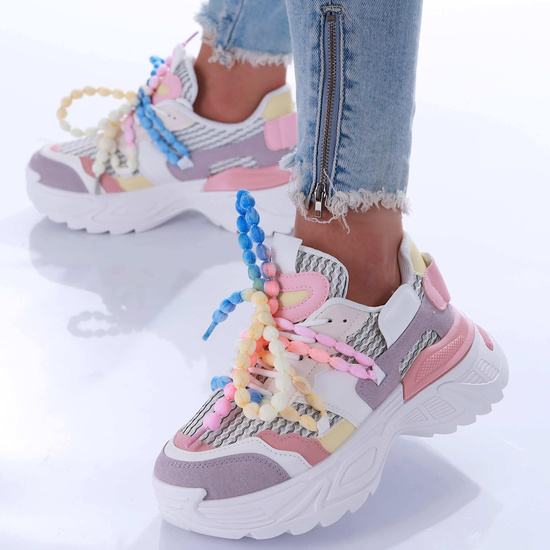 Kolorowe buty sportowe Seastar na platformie /C5-1 17346 S589/