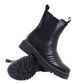 Czarne wysokie botki sztyblety na platformie /C1-1 18303 T3/