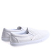 Materiałowe srebrne tenisówki slip on /E9-3 12540 T193/
