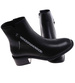 Czarne botki z wysoką cholewką /F1-3 18077 T333/