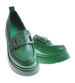 Zielone półbuty oxfordy na platformie 12310 /A10-3 2052-207 T695/