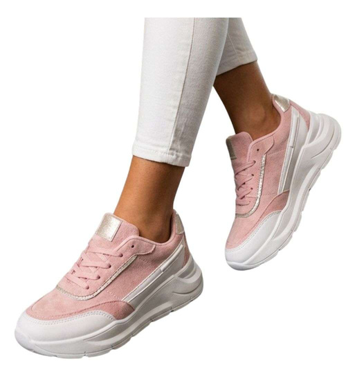 Pastelowe sneakersy buty sportowe damskie /F9-2 13409 S3299/