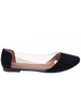 Transparentno czarne balerinki /A9-2 15854 T190/