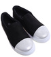 Czarne wsuwane trampki dziewczęce slip on /E5-2 13683  T004/