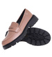 Cieliste półbuty loafersy damskie na platformie /K3-4 18627 W147/