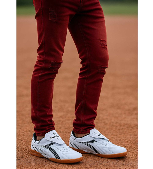 Białe halówki męskie Duże rozmiary /F9-1 18140 T337/