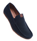 Męskie półbuty mokasyny Granatowe /B1-1 14213 S398/