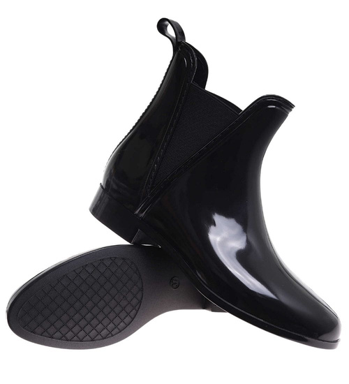 Kalosze damskie czarne gumowce /B6-1  +H2 17979 T21-52/