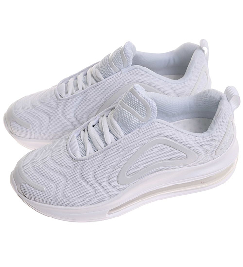 Buty sportowe białe sznurowane sneakersy /C2-1 17953 W388/