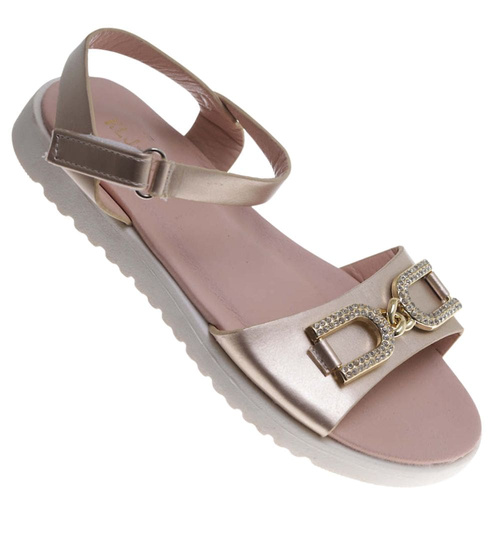 Złote sandały dla dziewczynki /E9-2 17651 T291/