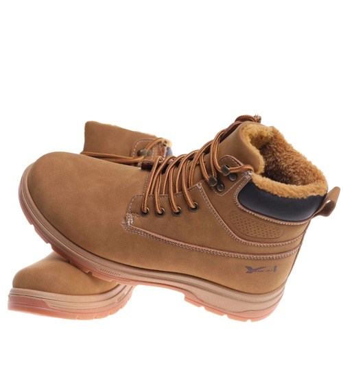 Grubo ocieplane męskie buty trekkingowe /B4-3 18353 T485/