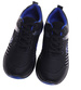 Sznurowane męskie czarno niebieskie buty sportowe /A2-1 18067 T286/