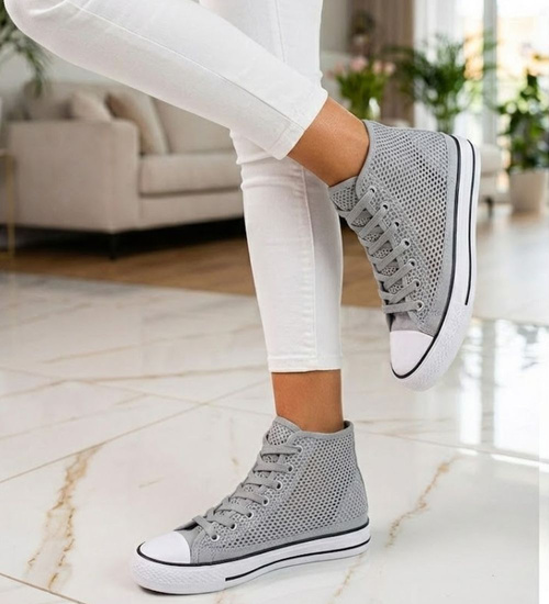 Ażurowe damskie trampki damskie na lato /D9-3 16335 G9-84/