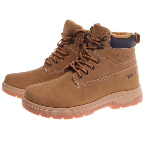 Grubo ocieplane męskie buty trekkingowe /B4-3 18353 T485/