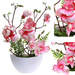 Różowa lilia w doniczce- sztuczne kwiaty Kompozycja 45 cm KOMP59 PN432
