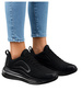Buty sportowe czarne sznurowane sneakersy /G3-3 17952 W388/