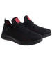 Wsuwane czarne sneakersy męskie /A9-3 18006 G389/