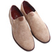 Wsuwane męskie beżowe półbuty /F1-2 17374 T346/