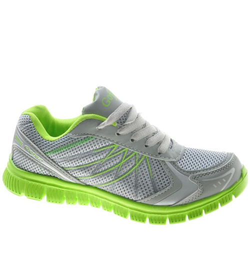 Lekkie buty sportowe L.Grey-Green / F1-2 8412 S203/