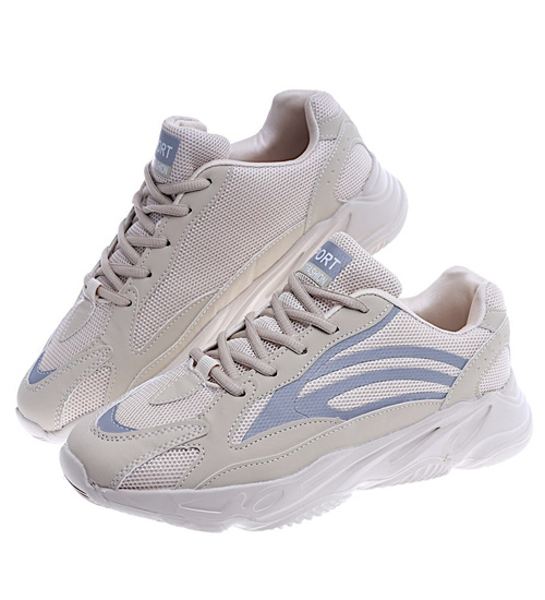 Beżowe męskie buty sportowe /F9-3 13899 T345/