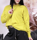 Luźny mięciutki musztardowy sweterek /H2 A3-1 UB551 T391/
