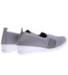 Szare wsuwane tenisówki na niskim koturnie /D8-2 16130 T300/
