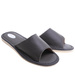 Czarne klapki z naturalnej skóry Premium /D5-1 11323 S199/