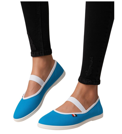 Damskie tenisówki czeszki Niebieskie /F1-1 7791 S098/