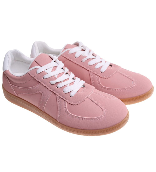 Różowe damskie buty sportowe /C2-2 18227 G122/