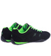 Zamszowe czarno zielone buty sportowe /A8-3 14732 S242/