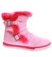 Botki ocieplane różowe dziewczęce kozaki /G8-2 17004 T145/