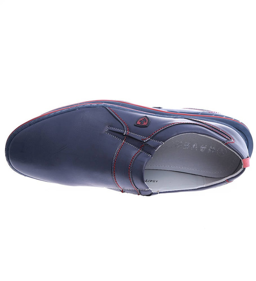 Wsuwane męskie półbuty Nadwymiar /G2-1 1420 S582/