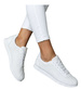Białe damskie buty sportowe sznurowane sneakersy /E4-3 18664 T107/