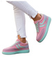 Różowe wiązane sneakersy buty sportowe /B1-2 17888 T688