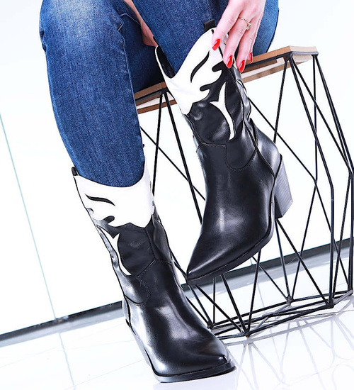 Czarne botki kowbojki Seastar /G11-3 15367 T197/