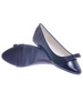 Lakierowane damskie baleriny Niebieskie /A10-3 10375 S255/