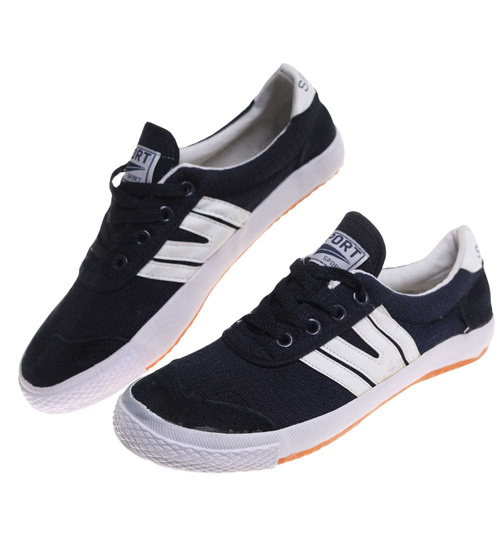 Chłopięce trampki halówki wiązane Granatowe /17972 G12-1 T9-22/