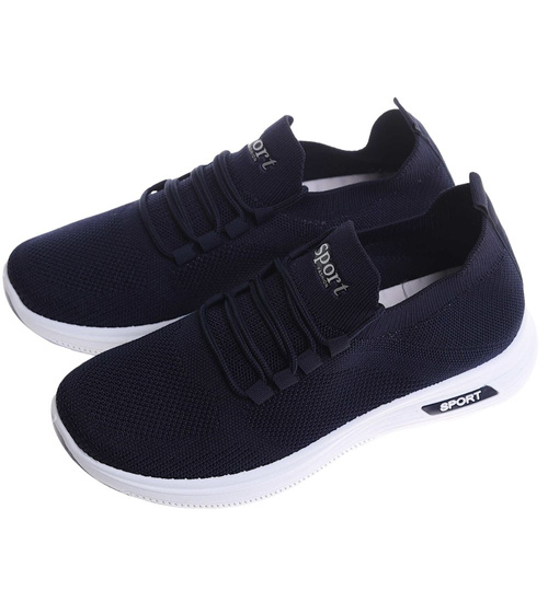 Wsuwane granatowe buty sportowe męskie /F5-1 17754 GF285/
