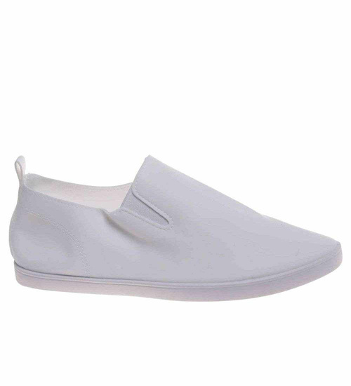 Wsuwane białe tenisówki slip on /G2-2 18675 T242/