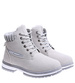 Ocieplane jasno szare trapery botki damskie /E3-1 15360 S595/