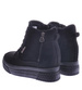 Czarne zamszowe sneakersy na koturnie i platformie /G13-1 12449 T730/