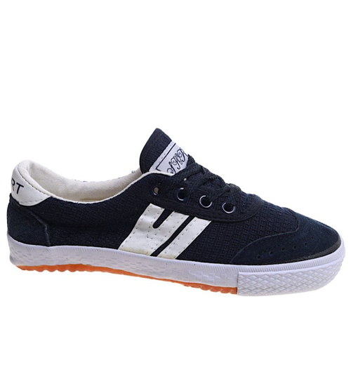 Sznurowane granatowe trampki halówki /B2-1 17187 T055/