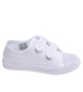 Białe tenisówki dla dziewczynki na rzepy /C2-1 18102 T189/