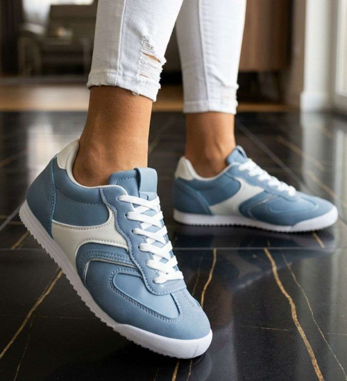 Niebieskie buty sportowe damskie /E9-3 18802 W233/
