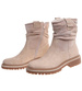 Zimowe botki saszki z ociepleniem Beżowe /B6-1 18546 G388/