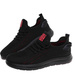 Wsuwane czarne sneakersy męskie /A9-3 18006 G389/