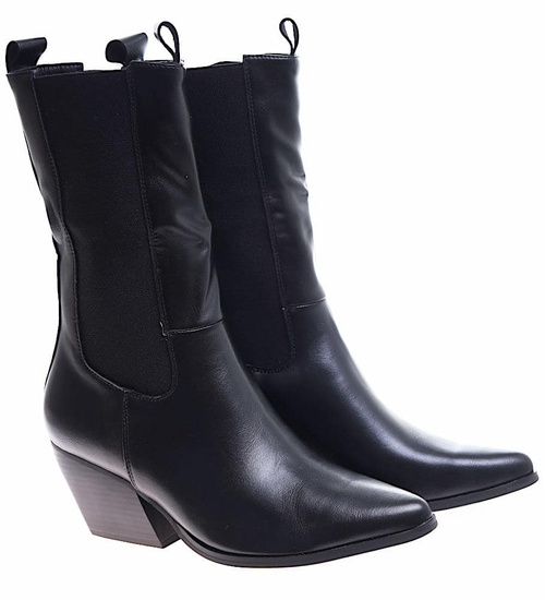 Krótkie kozaki sztyblety z łańcuchem /A3-3 13045 S16-6/